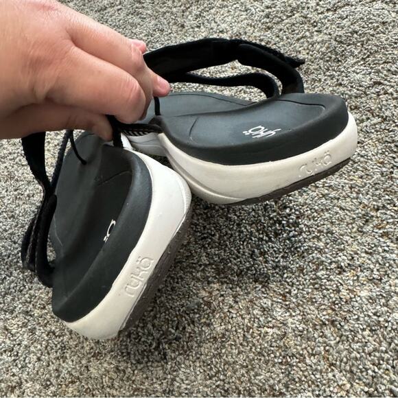 Ryka Women's Stella Toe Loop Sandal Size 11 WIDE Black Adjustable Strap - Picture 3 of 10